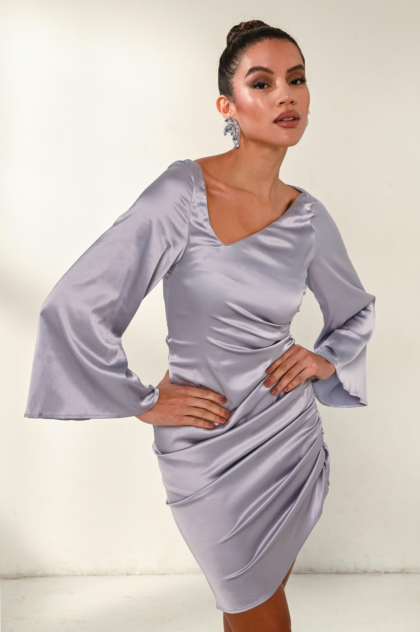 ATHENA Satin Dress - Maison Arheska